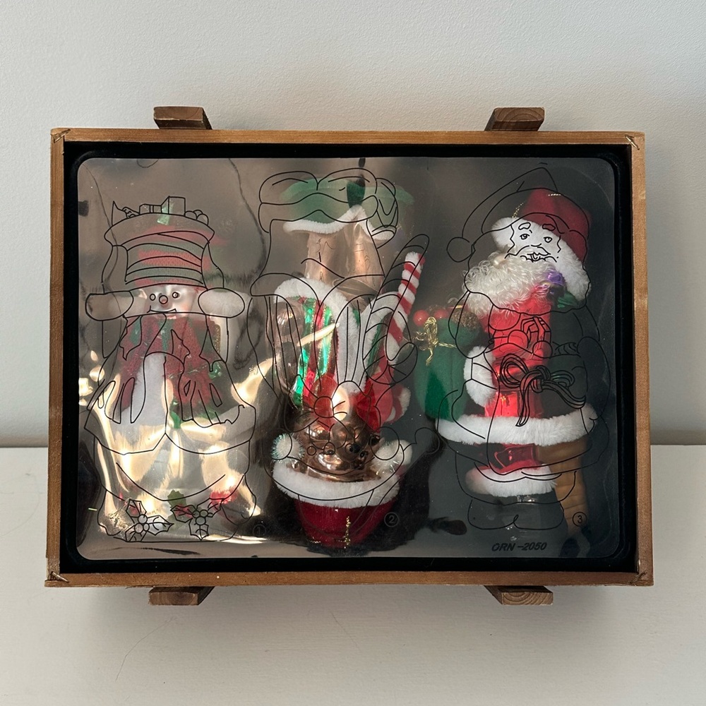 Thomas Pacconi blown glass ornaments set 3